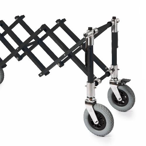 Extendable anthracite coffin trolley