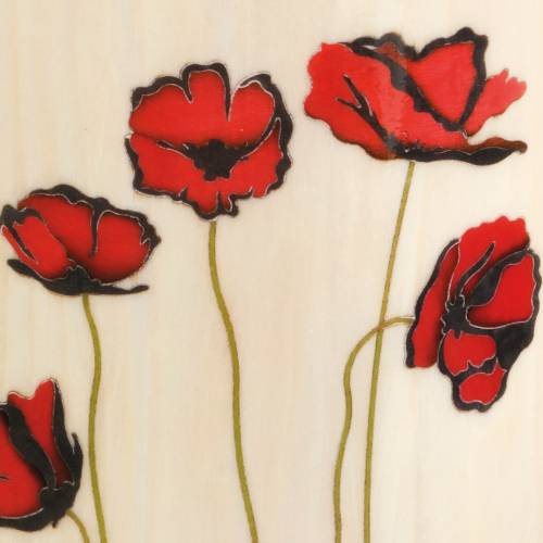 URN PISA RED POPPY