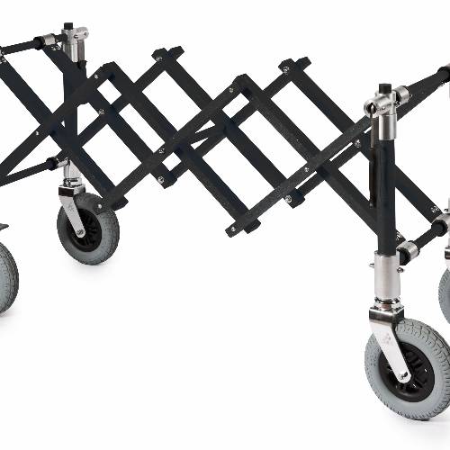 Extendable anthracite coffin trolley