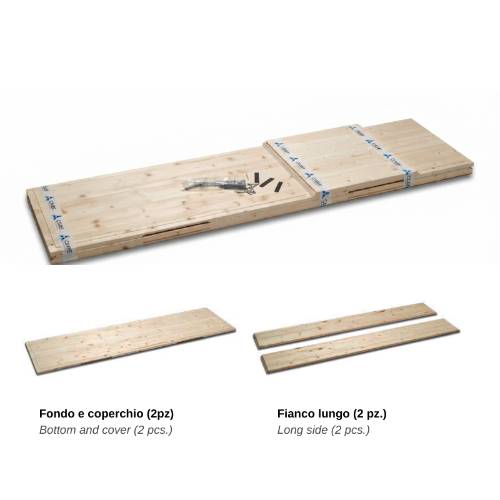 Cofano in legno per resti da esumazione o estumulazione
