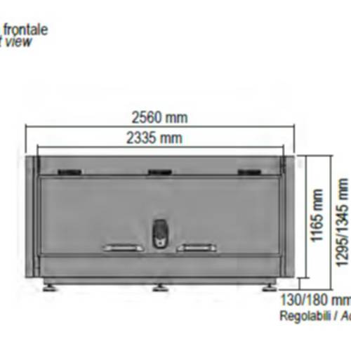 1 PLACE REFRIGERATED MORTUARY CHAMBER WITH DOUBLE-SIDED OPENING