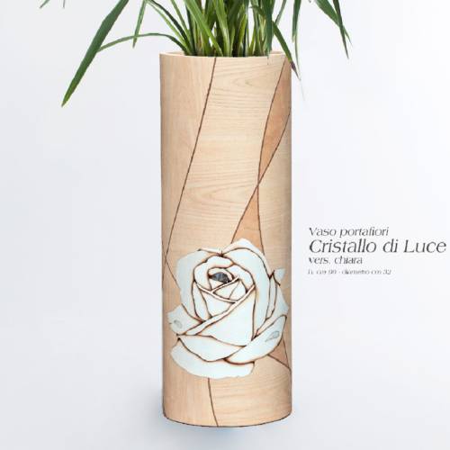 Inlaid planter CRISTALLO DI LUCE