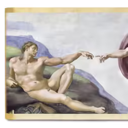 Expandable backdrop “The Creation of Adam”