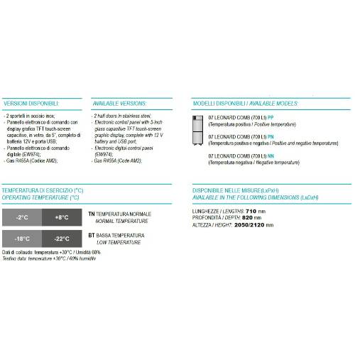 ARMADIO MEDICALE REFRIGERATO "07 LEONARD COMB"