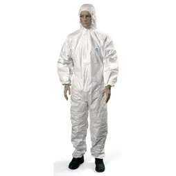 White disposable overall