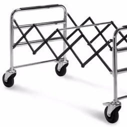 Extendable coffin trolley on one side