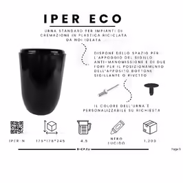 RECYCLED PLASTIC URN