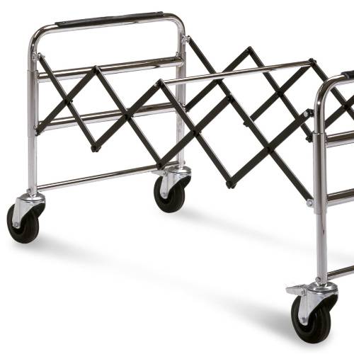 Extendable coffin trolley on one side