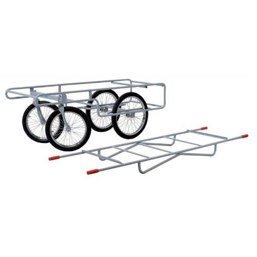 Funeral casket trolley with manual removable stretcher