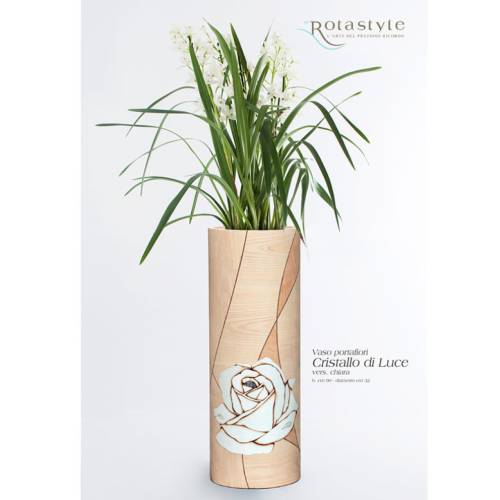 Inlaid planter CRISTALLO DI LUCE