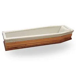 Imbottitura Agata avorio con balza jacquard