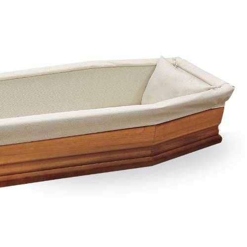 Perla coffin padding with Jacquard