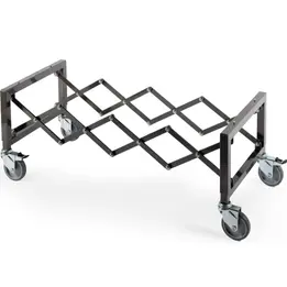 Low-height extendable coffin trolley