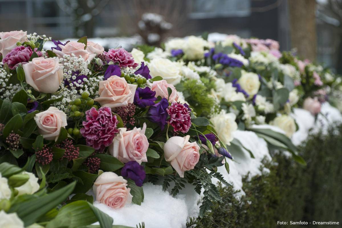 Flowers in the Funeral Ceremony