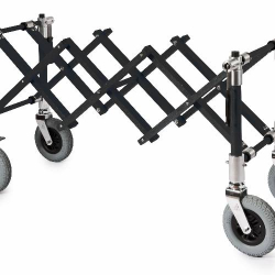 Extendable anthracite coffin trolley