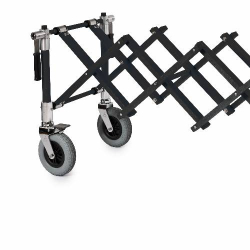 Extendable anthracite coffin trolley