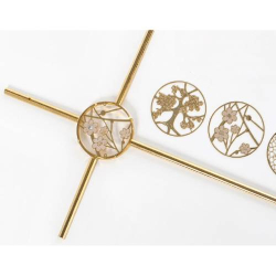 INFINITY brass cross