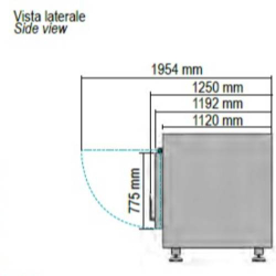 CELLA MORTUARIA REFRIGERATA A CARICO LATERALE 1 POSTO