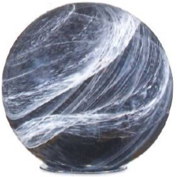 SPHERE URN IN MURANO GLASS AND ALABASTER