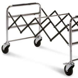 Extendable coffin trolley on one side
