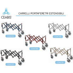 Extendable anthracite coffin trolley