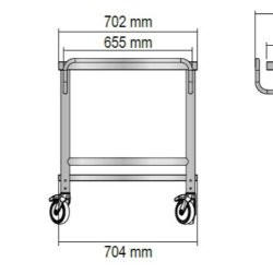 CARRELLO PORTA SALME SCARICO LATERALE